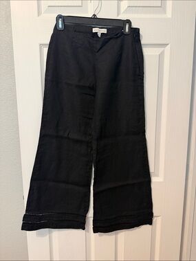 Banana Republic Black Wide-Leg Jeans